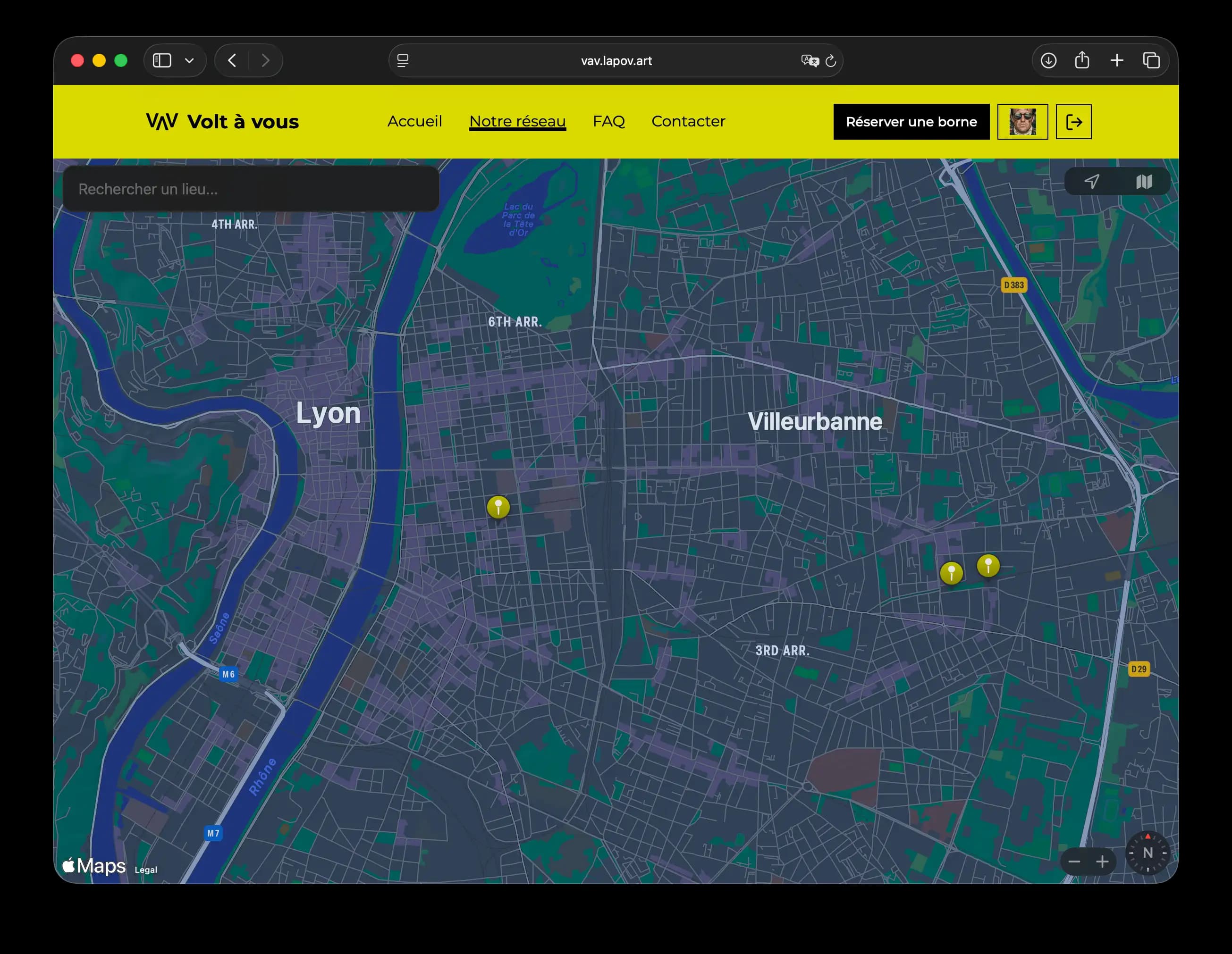 Application Web «Volt à vous»